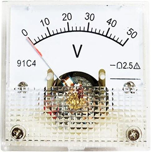 91C4 DC Voltmeter ANALOG PANGELT METER NOUTER Mechanical Type 3/5/10/10/20/50/10/150/250V 1PCS (5V) in Saudi Arabia
