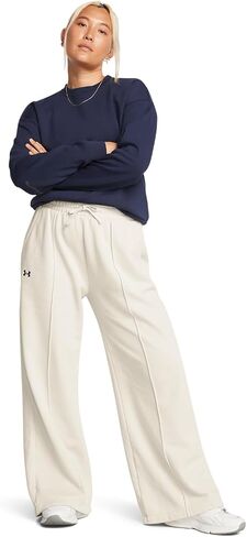 Under Armour 1386516-110-XS Rival Fleece Txtr Pant Summit White XS in Saudi Arabia