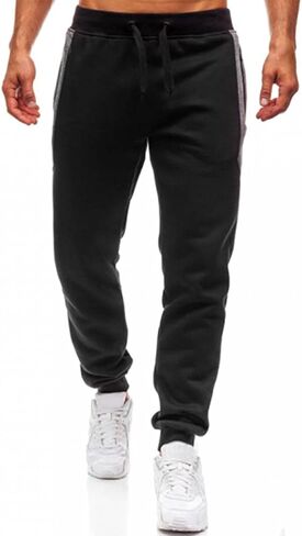 Wangdo Men's Spectpants Athletic joggers لصالة الألعاب الرياضية الجري التي تجري تجريب السراويل غير الرسمية للرجال مع جيوب السحاب in Kuwait