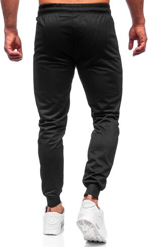 Wangdo Men's Spectpants Athletic joggers لصالة الألعاب الرياضية الجري التي تجري تجريب السراويل غير الرسمية للرجال مع جيوب السحاب in Kuwait