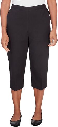 Alfred Dunner Women's Denim Twill Denim Split Hem Capri Pant Size 12 White in Saudi Arabia