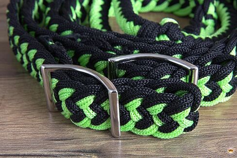HILASON Braided Poly Barrel Racing Contest Flat Reins 1" X 8Ft Tan Black in Saudi Arabia