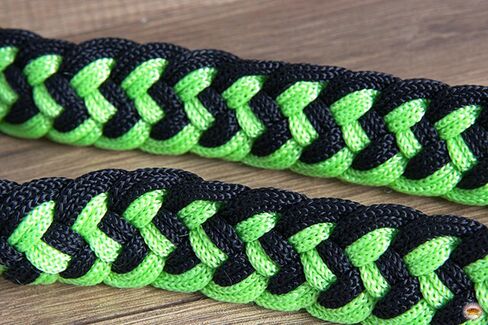 HILASON Braided Poly Barrel Racing Contest Flat Reins 1" X 8Ft Tan Black in Saudi Arabia