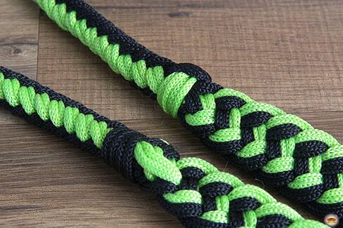 HILASON Braided Poly Barrel Racing Contest Flat Reins 1" X 8Ft Tan Black in Saudi Arabia