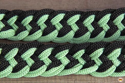 HILASON Braided Poly Barrel Racing Contest Flat Reins 1" X 8Ft Tan Black in Saudi Arabia