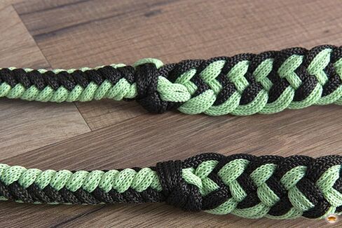 HILASON Braided Poly Barrel Racing Contest Flat Reins 1" X 8Ft Tan Black in Saudi Arabia