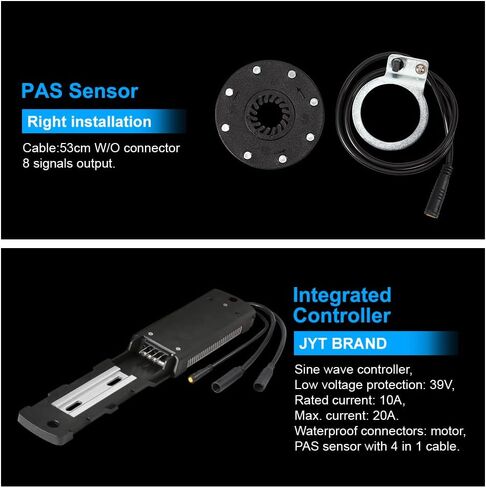 26 inch Ebike Conversion kit 48V500W Rear Front Motor Wheel with 48V13Ah Battery Fit for 6S 7S 8S 9S 10S Cassette Screwed Brushless Motor Kit in Kuwait