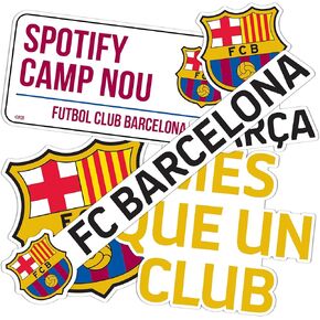 Desert Cactus FC Barcelona Sticker Barça Sheet Vinyl Football Soccer Decal Laptop Water Bottle Car Scrapbook Sheet (Type 2-5) in Kuwait