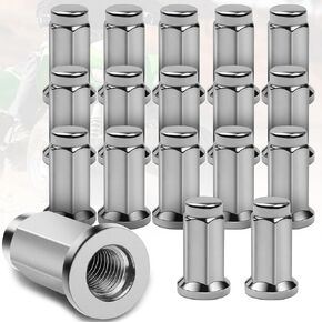 Flat Base Wheel Lug Nuts Fit for Arctic CAT | Fit for BOMBARDIER | Fit for CAN-AM | Fit for Honda | Fit for Kawasaki, 18-PC Set, OE 1781990001 (10mm x 1.25mm Pitch, 14mm Head Nuts) in Saudi Arabia