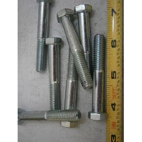 New Pack of Hex Cap Bolts 3/8-16 x 2-1/2" Long Grade 5 Steel Zinc Plated Lot of 8#4807 Multi-Purpose Comprehensive Hardware Fastener Assortment Kit WnyNEH03963 in Saudi Arabia