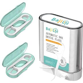 موزع اختيار خيط الأسنان ، 88 موزعًا لخطابًا مع مربعين [8 Count] حامل خيط الأسنان المحمول ، Total [104 Count] Floss for البالغين Home Travel Hotel in Kuwait