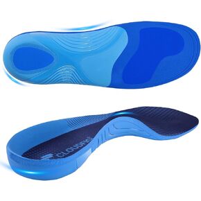 Plantar Fasciitis Insoles for Men Women,High Arch Support for Pain Relief,Shoe Inserts Orthotic for Flat Feet,Work Boot Insoles for Shock Absorbing Inserts (Fit for Standing All Day) DB-XL in Saudi Arabia