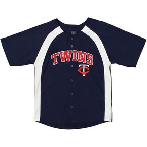 Outerstuff MLB Boys Youth (8-20) Team Color Button Down Baseball Jersey in Saudi Arabia