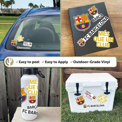 الصحراء الصبار FC Barcelona Sticker Sheet Barça Sheet Vinyl Football Soccer Secal Mostop Botto Scrapbook Carbook (Type 2-5) in Saudi Arabia