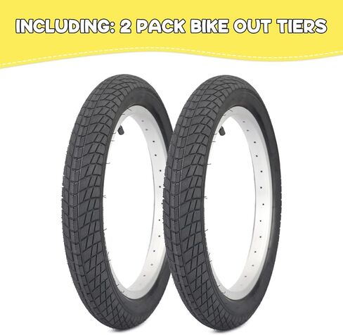 WEEROCK 12.5/16/18 Inch Kid Bike Tire, 2 Pack 12.5/16/18 X 2.125 Child Bicycle Tires with Inner Tubes for 12.5/16/18 Inch Children Bicycles, Kids Bike in Saudi Arabia