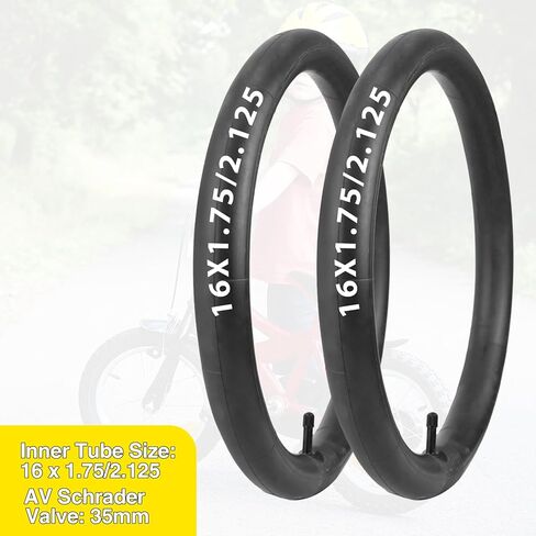 WEEROCK 12.5/16/18 Inch Kid Bike Tire, 2 Pack 12.5/16/18 X 2.125 Child Bicycle Tires with Inner Tubes for 12.5/16/18 Inch Children Bicycles, Kids Bike in Kuwait