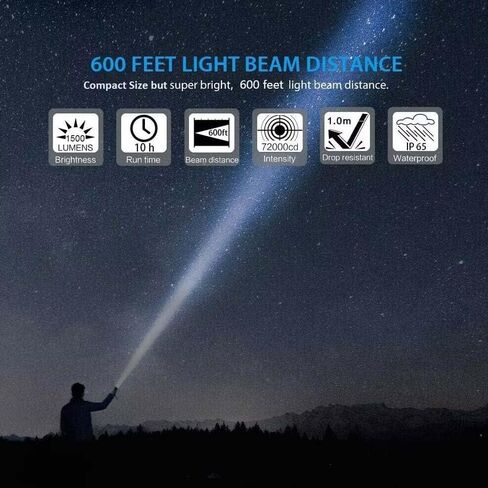 مصباح يدوي هووكسيدا قابل لإعادة الشحن عبر USB، مغناطيسي LED مع ضوء جانبي COB قطعتين in Kuwait