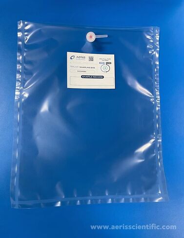 Tedlar 5L - Air Sampling - Gas Sampling - 2 Way Valve w/Septum - (10 Pack) in Saudi Arabia