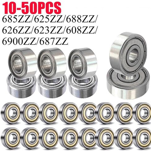 10-50pcs محامل الكرة 685zz 625zz 688zz 626zz الأخدود العميق محامل مصغرة للمتزلج على الدراجات البخارية ثلاثية الأبعاد (685zz) in Kuwait