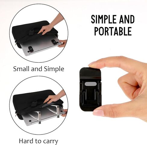 2 PCS لوحة مفاتيح محمولة ، لوحات مفاتيح الكمبيوتر اللاصقة ذاتيا قفص أقدام المحمول الناهض ، رفع لوحة المفاتيح الصغيرة لمعظم لوحات المفاتيح in Kuwait