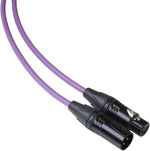 BJC Star Quad XLR Cables, Canare L-4E6S with Neutrik BXX-Series XLR (Stereo Pair, Black, 3 Foot) in Saudi Arabia