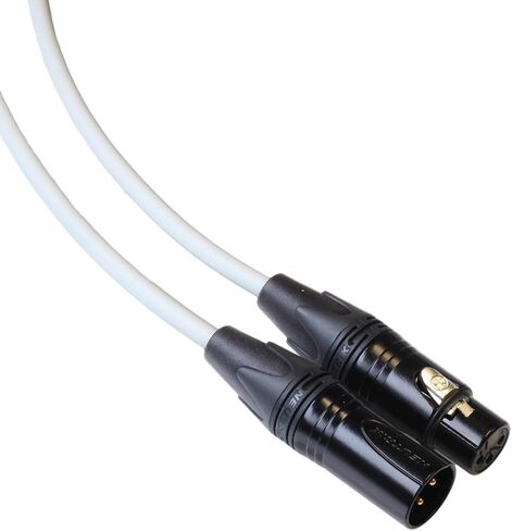 BJC Star Quad XLR Cables, Canare L-4E6S with Neutrik BXX-Series XLR (Stereo Pair, Black, 3 Foot) in Saudi Arabia