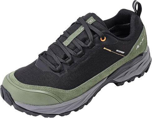 Queday Mens Waterproof Hiking Shoes Lightweight Outdoor Cordura Walking Shoes Breathable Hike Trekking Trails Camping Climbing in Kuwait