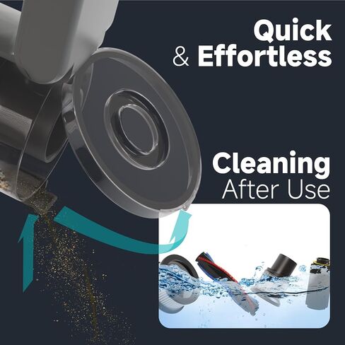 Günter&Hauer Cordless Vacuum Cleaner, 50KPa Stick Vacuum with Powerful Suction,50Mins Runtime, 4 in 1 Rechargeable Handheld Vacuum Cleaner with Wall Mount Charging,for Home,Carpet,Pet Hair(Black,Grey) in Saudi Arabia