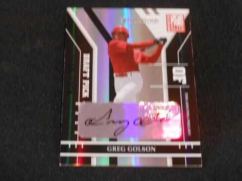 2004 DONROSS ELITE GREG GOLSON CARCED CARCE SUBLE SUBLES SUBLED SUBLED INSERT M14 - Baseball Slabbed Cards in Saudi Arabia