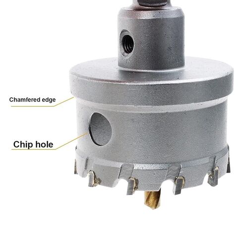 Hole Saw Drill Bits Set Stainless Steel Plate Iron Alloy Carbide Cobalt Metal 1Pcs(4PCS(21-42MM)) in Saudi Arabia