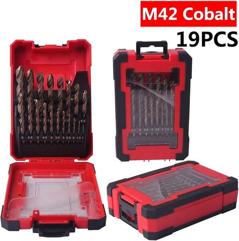 19/252pcs m42 بتات الحفر الكوبالت المحددة للمعادن المعدنية المقاوم المقاوم للصدأ التغلب على أدوات الطاقة (25 ٪ (1-13 مم)) in Saudi Arabia