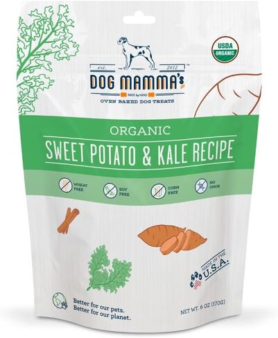 Dog Mamma's Organic Blueberry Banana Coconut Dog Treats 4 Pack - Certified Organic in Kuwait