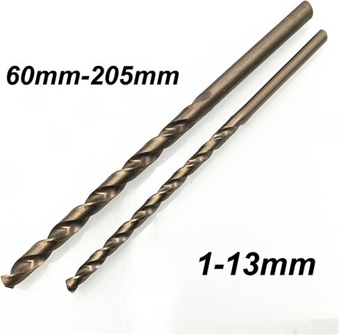 5PCS 1.0mm-13mm HSSCO Cobalt M35 Long Twist Drill Bits for Stainless Steel Alloy Steel Cast Iron(4.5x126mm 5pc) in Saudi Arabia
