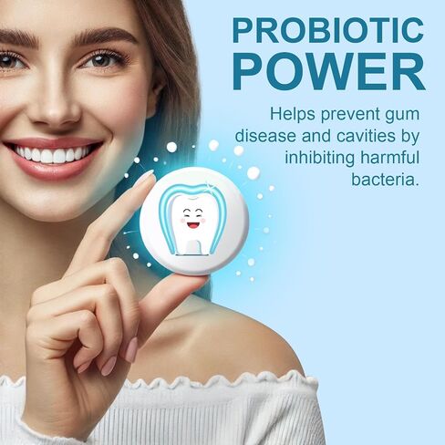Toothpaste Tablets, Nano Hydroxyapatite with Probiotics, Fluoride & Plastic Free, Eco & Travel Friendly Size, Remineralizing Chewable Toothpaste Tabs - 62ct, Mint in Saudi Arabia