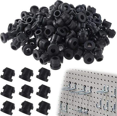 أقفال خطاف Pegboard ، أقفال بلوحة بيغو سوداء 120 بكسل لإيقاف السنانير Peghook سدادة القفل الأوتاد الرف in Kuwait