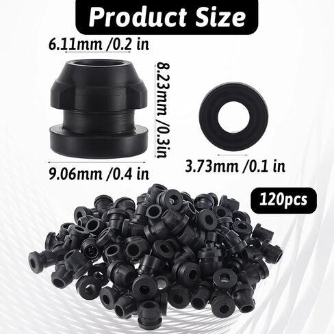 أقفال خطاف Pegboard ، أقفال بلوحة بيغو سوداء 120 بكسل لإيقاف السنانير Peghook سدادة القفل الأوتاد الرف in Kuwait