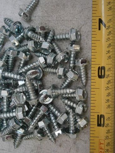 حزمة جديدة من مسامير التنصت #7 × 1/2 "رأس غسالة سداسية من الصلب الكثير من 125 #1799 متعددة الأغراض مجموعة التماثل أجهزة القفل Wnyneh04436 in Saudi Arabia