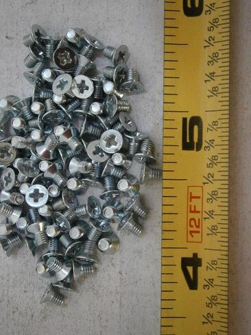 حزمة جديدة من مسامير الماكينة M2.5 × 4 فيليبس رأس مسطح من الفولاذ المطلي بالزنك المطحون من 100#3274 متعددة الأغراض مجموعة متشددة أجهزة تشويه Wnynenh04939 in Saudi Arabia
