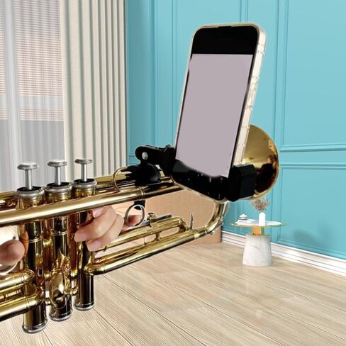 DYNWAVE Marching Band Music Lyre Easily Read Pdf Sheet,Phone Holder,Portable,Musical Instrument Phone Stand for Clarinet Oboe Trumpet in Saudi Arabia
