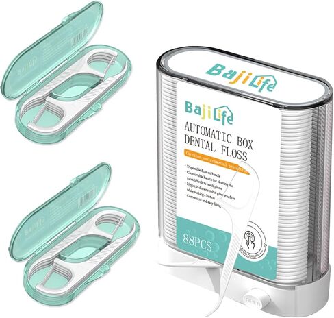 موزع اختيار خيط الأسنان ، 88 موزعًا لخطابًا مع مربعين [8 Count] حامل خيط الأسنان المحمول ، Total [104 Count] Floss for البالغين Home Travel Hotel in Kuwait