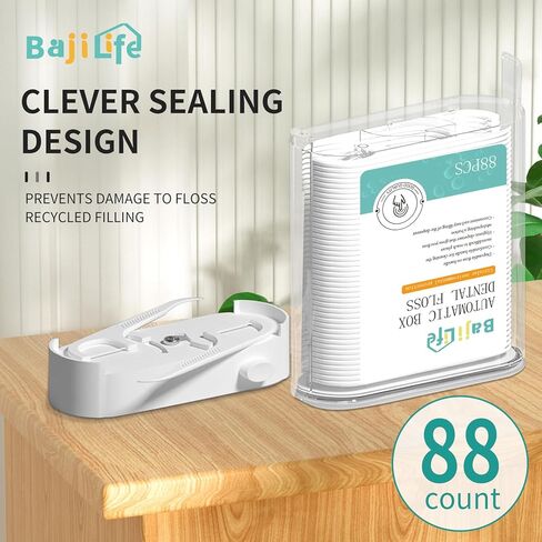 موزع اختيار خيط الأسنان ، 88 موزعًا لخطابًا مع مربعين [8 Count] حامل خيط الأسنان المحمول ، Total [104 Count] Floss for البالغين Home Travel Hotel in Kuwait