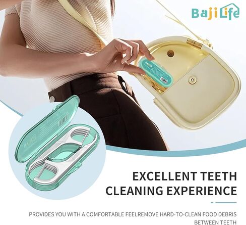 موزع اختيار خيط الأسنان ، 88 موزعًا لخطابًا مع مربعين [8 Count] حامل خيط الأسنان المحمول ، Total [104 Count] Floss for البالغين Home Travel Hotel in Kuwait