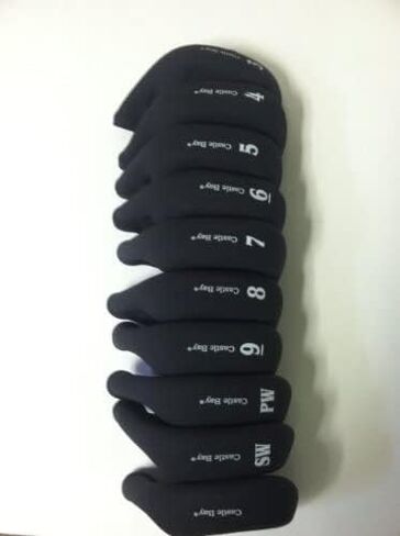 Castle Bay Softex Iron Coverings ، Left Handed ، Black ، New ، مجموعة من 10 ، 3-SW ، فارغ in Saudi Arabia