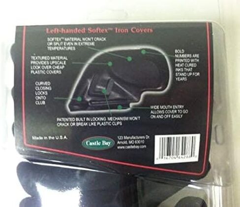Castle Bay Softex Iron Coverings ، Left Handed ، Black ، New ، مجموعة من 10 ، 3-SW ، فارغ in Saudi Arabia