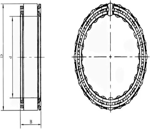 1PCS DC7221B 5C 72.217x88.877x21 Sprag Type One Way Overrunning Clutch Clutch Bearings in Saudi Arabia