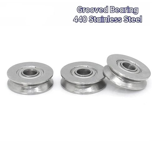 10pcs S623 624 625 SUS 440 محمل الفولاذ المقاوم للصدأ مع الأخدود في الحلقة الخارجية 626 627 628 629 U V (S624-1.5-0.5) in Saudi Arabia
