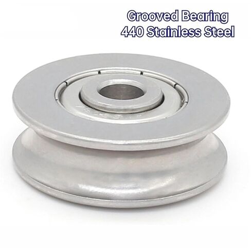 10pcs S623 624 625 SUS 440 محمل الفولاذ المقاوم للصدأ مع الأخدود في الحلقة الخارجية 626 627 628 629 U V (S624-1.5-0.5) in Saudi Arabia