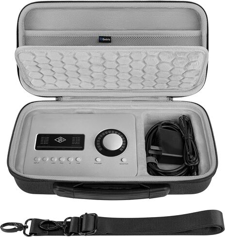 Geekria Audio Interface Caseing Case ، حقيبة سفر قذيفة صلبة متوافقة مع الصوت العالمي Apollo Solo/Apollo Solo USB (رمادي داكن) in Kuwait