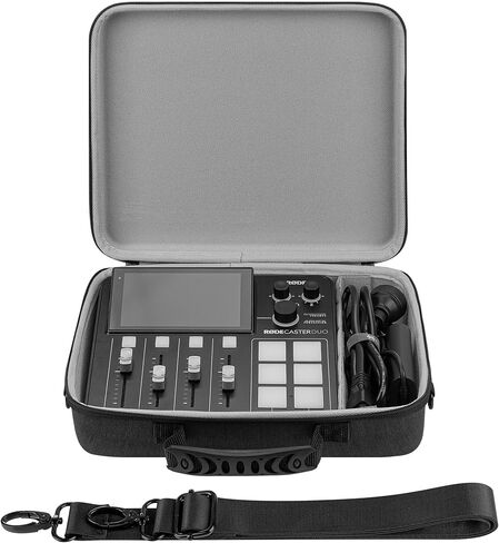 Geekria Audio Interface Carrying Case, Compatible with RØDE RØDECaster Duo, EVA Hard Shell Travel Bag (Dark Gray) in Saudi Arabia
