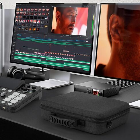 Geekria Audio Interface Carrying Case, Compatible with RØDE RØDECaster Duo, EVA Hard Shell Travel Bag (Dark Gray) in Saudi Arabia